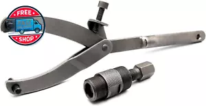 Spanner Wrench Fly Wheel Clutch Hub Adjustable Tool and 24Mm&27Mm Flywheel Stat - Picture 1 of 12