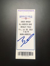 Bobby Witt Jr signed 2018 Bowman Under Armour Game ticket 