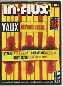 In Flux magazine April 2006 complete Vaux Atreyu Hoobastank Toby Keith VG cond - Picture 1 of 1
