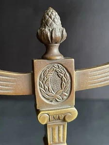 Jugendstil Art Deco Kerzenleuchter Bronze Zweiarmiger Kerzenständer - Bild 1 von 20