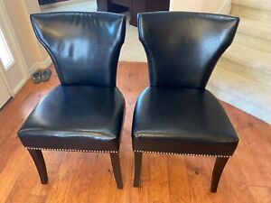 Safavieh Jappic Black & Espresso 22" Side Chair with Silver Nailhead Detail