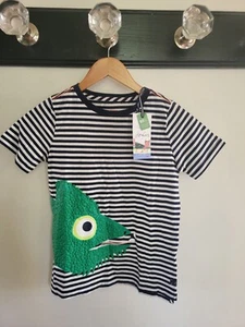 Joules Archie Stripe Chameleon Tee Size 10y NWT - Picture 1 of 4