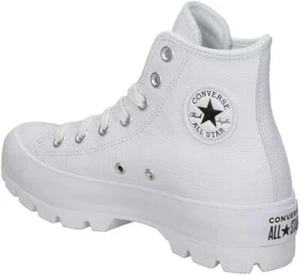 CONVERSE CHUCK TAYLOR ALL STAR LUGGED 2.0 WOMEN'S 10.5 MEN'S 8.5 WHITE SNEAKERS - Picture 1 of 9