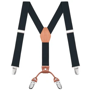 Buyless Fashion Adjustable Suspenders Kids - 26" Elastic Straps 1" - Y Back - Picture 1 of 91