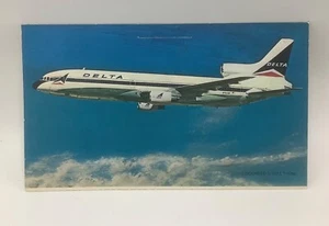 Delta Airlines Boeing 727 Airplane 1960’s Postcard -UNPOSTED - Picture 1 of 2
