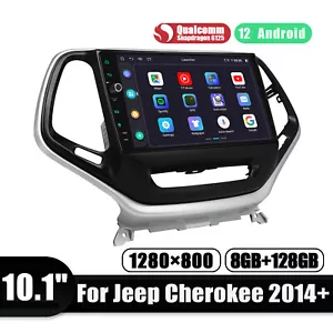 JOYING 10.1" for 2014-up Jeep Cherokee Car Radio 8GB 128GB Carplay Android Auto - Picture 1 of 15