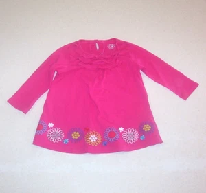 Vestido Carter's Rosa Bordado Algodón con Volantes Infantil Niña 18 Meses - Imagen 1 de 2