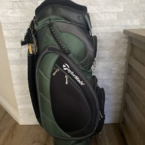 TaylorMade Stand Bag - Black and Green Color Pre Owned Handle Strap, As Is
