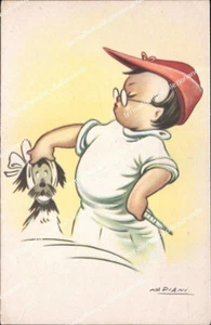 bc692 cartolina tematica bambini children illustratore artist nadian - Foto 1 di 2