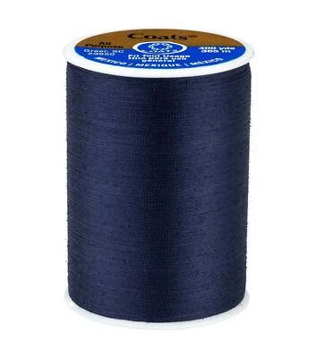 Coats and Clark navy all purpose thread 400 yard spool - Image 1 of 4