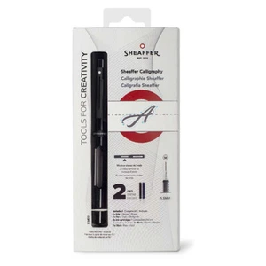 Juego de Pluma Fuente de Caligrafía Sheaffer en Negro - Punto Medio - NUEVO en Caja - Imagen 1 de 3