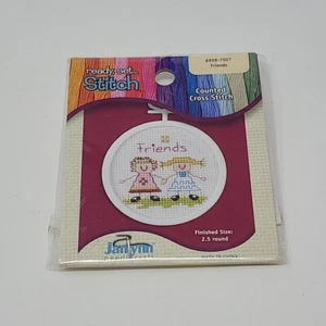 Janlynn Ready Set Stitch "Friends" Mini Counted Cross Stitch Kit Neu Versiegelt - Bild 1 von 3