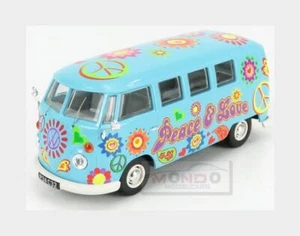 1:43 Corgi Volkswagen T1 Minibus Peace & Love 1961 Light Blue CC02738 Modellbau - Bild 1 von 2