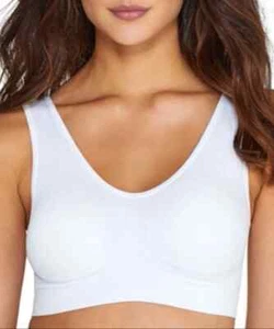 Coobie L29260 Womens White Comfort Bra Size Large - Picture 1 of 1