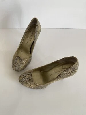 Jessica Simpson Pitón Estampado Plataforma Tacones Mujer Zapatos Tacones. Foto 1 de 4
