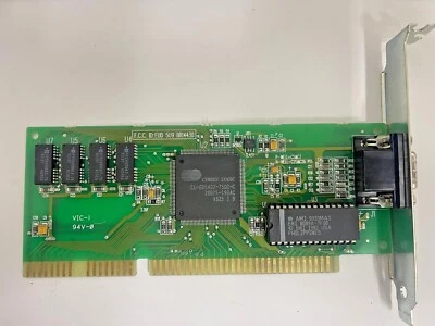 VINTAGE BOCA CIRRUS LOGIC CL-QD5402C-C 512K ISA VGA CARD EUD5U9BRI4430 MXB118  - Image 1 of 3