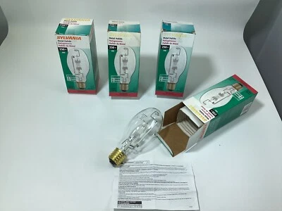 Lot 3 Sylvania 250w Clear Metal Halide Light Bulb ED28 Lightbulb 046135643675 - Image 1 of 2