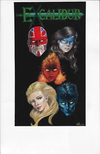 EXCALIBUR Corner Box Recreation ORIGINAL Art Will Pleydon - Picture 1 of 2