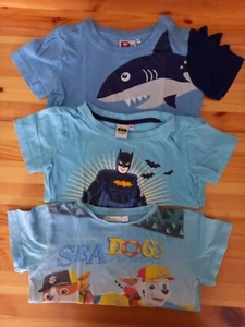 3 T-Shirts Gr. 120 aus Finnland (116/122), peuhu, Batman, Paw Patrol - Bild 1 von 4