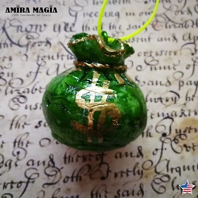 Money Talisman Attraction Wealth Richness Jewelry Necklace Pendant Amulet Charms - Image 1 of 4