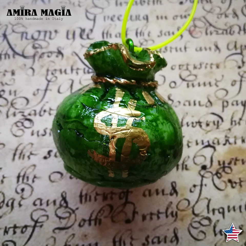 Money Talisman Attraction Wealth Richness Jewelry Necklace Pendant Amulet Charms - Image 1 of 4