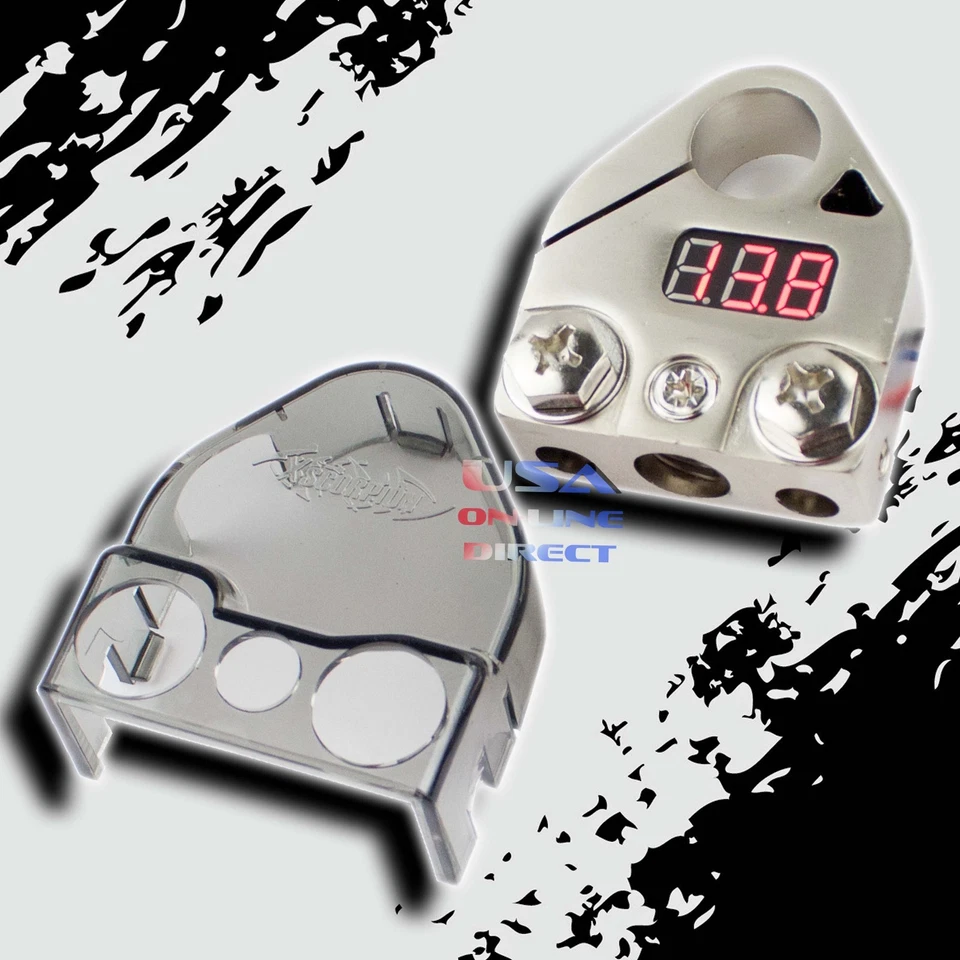 XSCORPION Digital Battery Terminal Car Audio Amp Install Battery Power Post Marine Grade