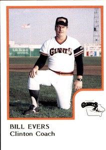 1986 Clinton Giants ProCards #7 Bill Evers Coach Baseball Card