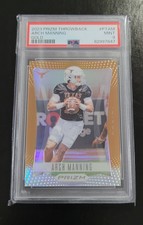 2023 Arch Manning Throwback Prizm Gold Trading Card #6/10. 