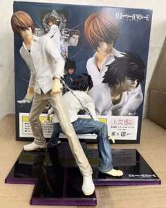 Anime Death Note Figure Light Yagami & L Pvc Model Statue Collectible Toy Gift - Picture 1 of 14