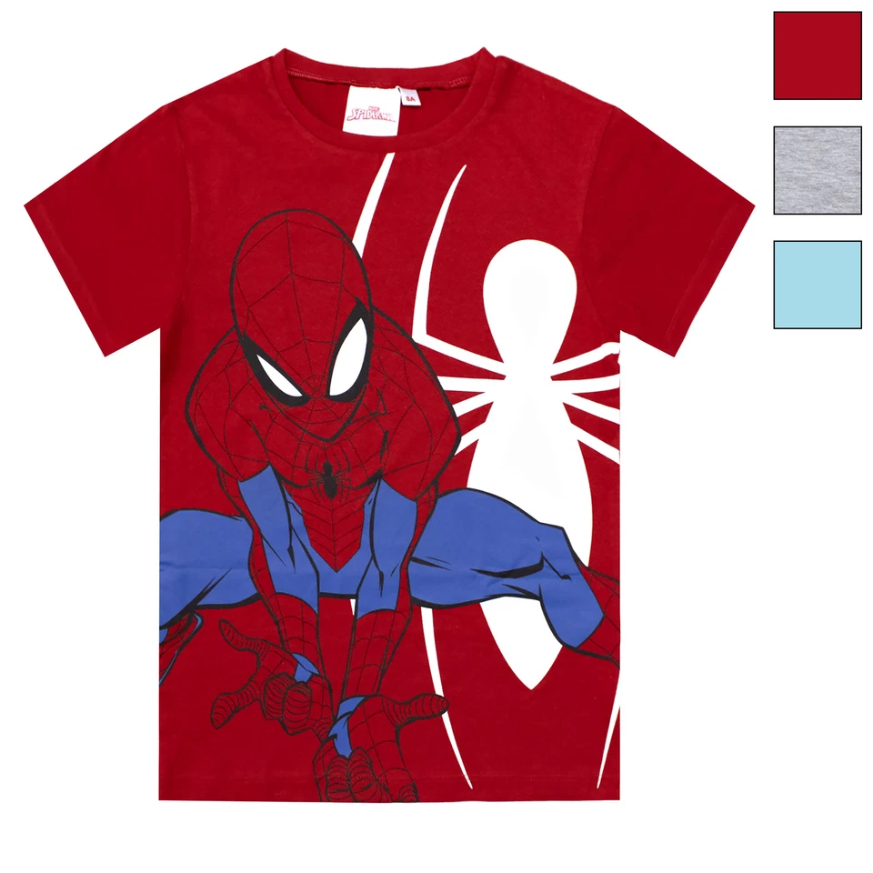 Maglietta Marvel Spiderman t-shirt in cotone stampata bambino da 3 a 8 anni 1830 - Imagen 1 de 1