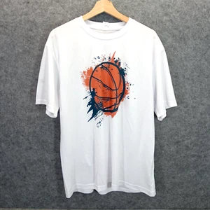 Camiseta blanca de rendimiento de poliéster para jugador de baloncesto Slumdunk para hombre talla XL - Imagen 1 de 10