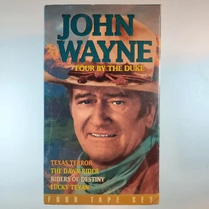 John Wayne - Four By The Duke (VHS, 2000, 4-Tape Set, Collectors Classics) - Picture 1 of 6