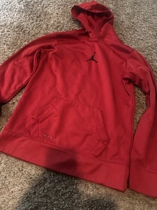 NIKE AIR JORDAN ESSENTIALS FLEECE PULLOVER HOODIE SIZE YOUTH LARGE 12-13 YEARS - Picture 1 of 3