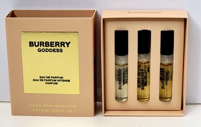 BURBERRY GODDESS EDP, EDP INTENSE, PARFUM 0.05 fl oz (3 pc Vials Set for Women) - Image 1 of 2