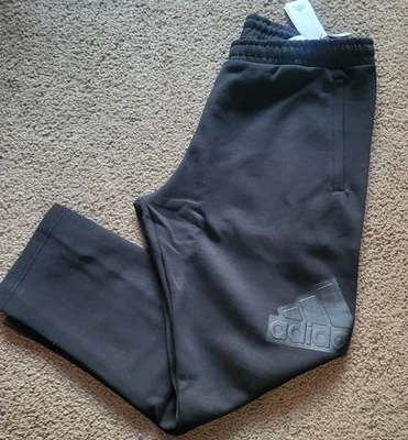 Adidas Sweatpants Men's XLarge Regular Fit. Tapered LEG Black IC3762 M FI BOS PT - Image 1 of 4