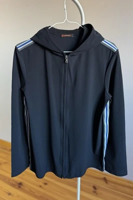 Prada Sport Lightweight Zip Jacket Nylon Spandex Hoodie Coat - Image 1 of 4