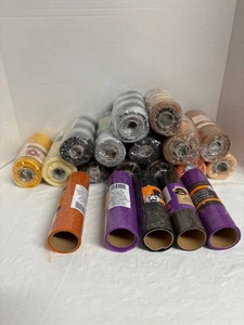 Lot of 19 Halloween/Fall Deco Mesh & Trulle for Crafting Multiple Colors NEW - Picture 1 of 10