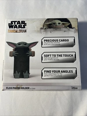 Star Wars The Mandalorian Baby Yoda flexi phone holder & stand Disney Tzumi new - Image 1 of 4
