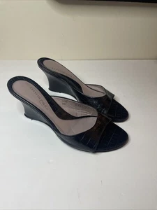 Kenneth Cole Take Off Wedges Pantoletten Damenschuhe Größe 7, hergestellt in Italien LESEN - Bild 1 von 9