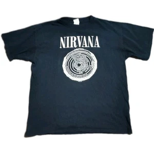 Nirvana Vintage T Shirt Tour Concert Dantes Inferno Logo Seattle Grunge Cobain - Picture 1 of 6