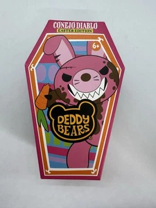 Deddy Bears Conejo Diablo Easter Soft Toy Plush Collectable in Coffin Box 14cm - Picture 1 of 2