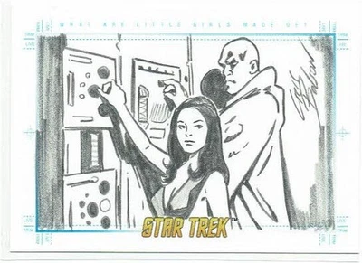 Star Trek TOS Art & Images Sketch What Are Little Girls Made Of? by Cris Bolson - Image 1 of 2