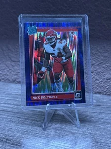 Panini Donruss Optic Rated Rookie Nick Bolton #275 Purple Shock Prizm (RC) 2021 - Imagen 1 de 2