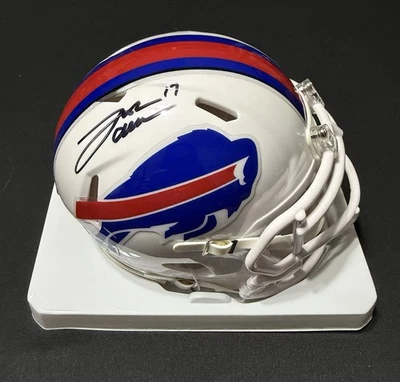 Minicasco firmado por Josh Allen autografiado de los Buffalo Bills con certificado de autenticidad Foto 1 de 4