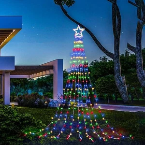 Christmas Decorations Star String Lights,320 LED Plastic Star-Multicolor - Picture 1 of 7