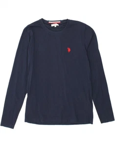 U.S. POLO ASSN. Mens Top Long Sleeve Medium Navy Blue Cotton CC16 - Picture 1 of 3