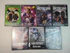 Lot Of 7 Doctor Who DVDs Ninth Tenth Twelfth Cybermen BBC *POLISHED, 5/7 SEALED* - Picture 1 of 6