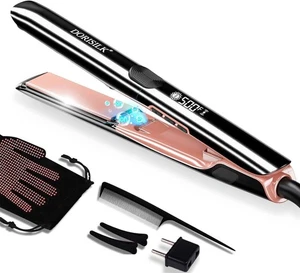 Piastra per Capelli Professionale 500 Gradi Alta Temperatura,Anni 30 Riscaldamento Rapido Ceramica... - Foto 1 di 8