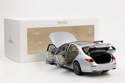 1:18 Norev Mercedes-Benz S-Class AMG Line W223 2021 Argento Brillante 183805 - Immagine 1 di 4