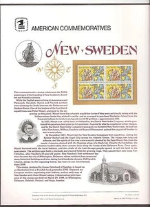 # C117 NUEVO CORREO AÉREO SUECIO 44 CENTAVOS 1988 PANEL CONMEMORATIVO - Imagen 1 de 1